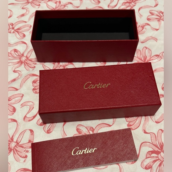 Cartier sunglasses Luxurious Red Box Set - Picture 1 of 4